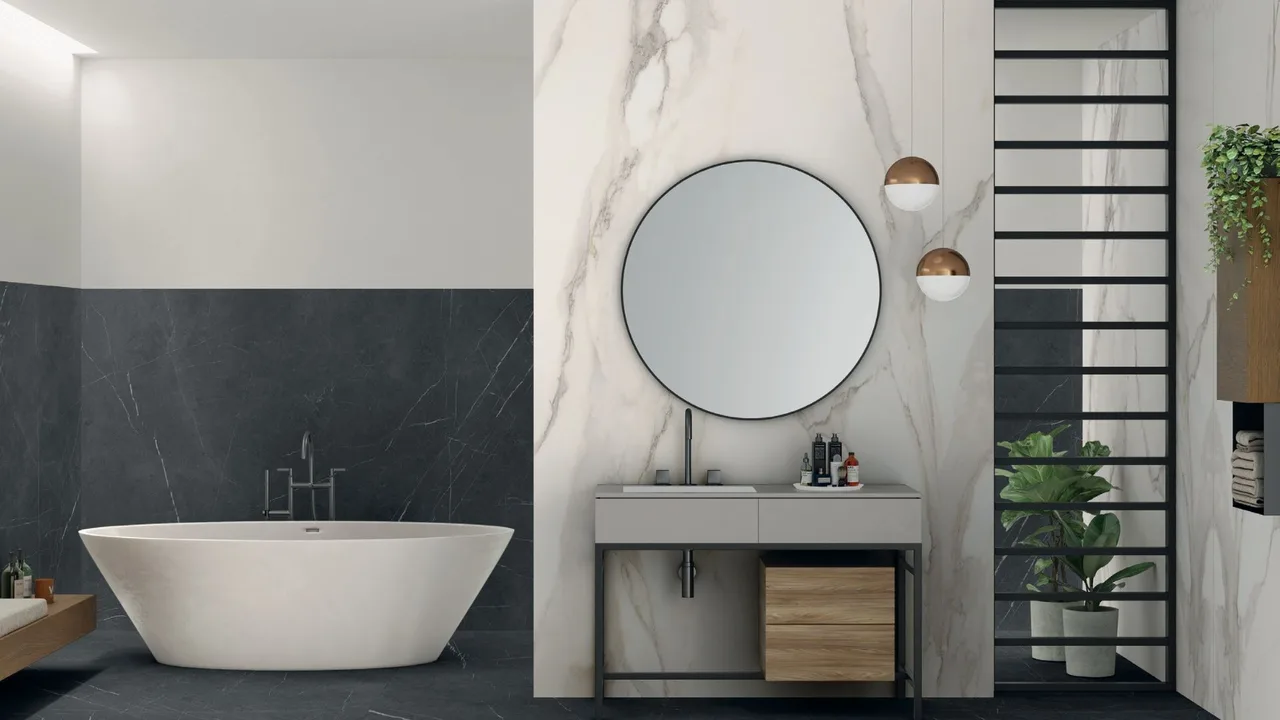 Large-format wall inspiration from the MightySlab image library